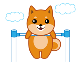 It moves! Shiba dog "MUSASHI" sticker #11849178