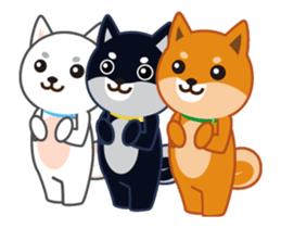 It moves! Shiba dog "MUSASHI" sticker #11849179