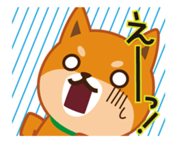 It moves! Shiba dog "MUSASHI" sticker #11849185
