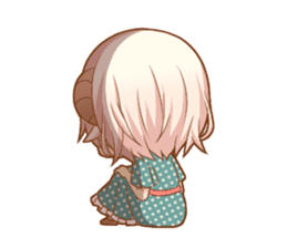 Fluffy sheep girl sticker #11850022