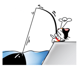 MI-KE cat Sticker sticker #11850106