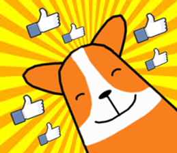 Life of Corgi Miluku sticker #11850249