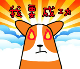 Life of Corgi Miluku sticker #11850256