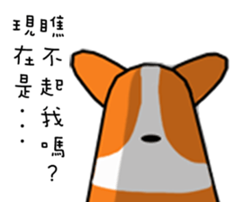 Life of Corgi Miluku sticker #11850260