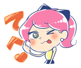 Good luck! Working women. mi-chan. sticker #11850572