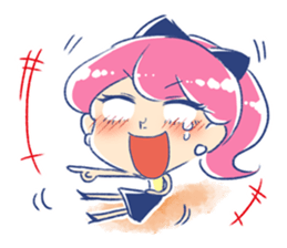 Good luck! Working women. mi-chan. sticker #11850579