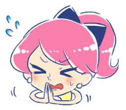 Good luck! Working women. mi-chan. sticker #11850583