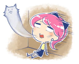 Good luck! Working women. mi-chan. sticker #11850587