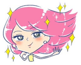 Good luck! Working women. mi-chan. sticker #11850598