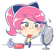 Good luck! Working women. mi-chan. sticker #11850599