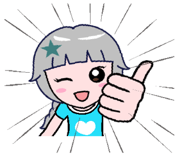 Stars pretty girl -2 sticker #11851033