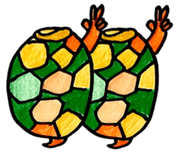 Fun turtles sticker #11851082