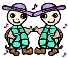 Fun turtles sticker #11851083