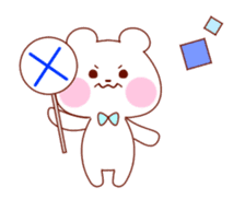 Rabbit and bear stickerof movement sticker #11851263