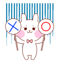 Rabbit and bear stickerof movement sticker #11851264