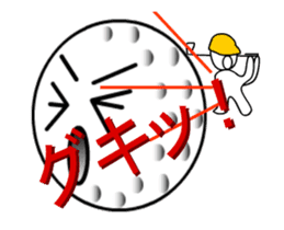 playing golf ball sticker #11851465