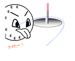 playing golf ball sticker #11851470