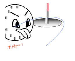 playing golf ball sticker #11851470