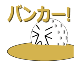 playing golf ball sticker #11851472