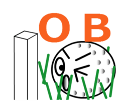 playing golf ball sticker #11851474