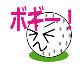 playing golf ball sticker #11851479