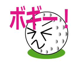 playing golf ball sticker #11851479
