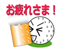 playing golf ball sticker #11851485