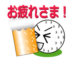 playing golf ball sticker #11851485