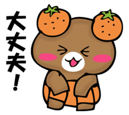 National bear of an orange sticker #11851493