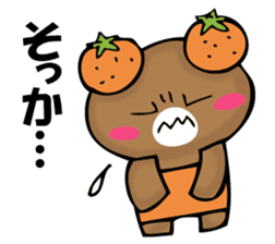 National bear of an orange sticker #11851503