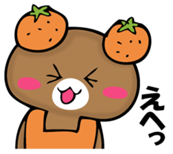 National bear of an orange sticker #11851509