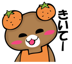 National bear of an orange sticker #11851512