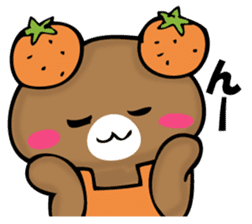 National bear of an orange sticker #11851515