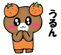 National bear of an orange sticker #11851522