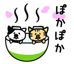 Bear and Cat Sticker sticker #11851732