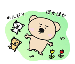 Bear and Cat Sticker sticker #11851765
