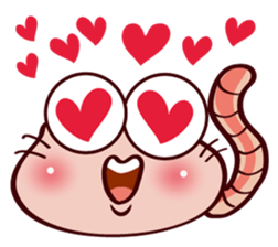 Kemun stamp of the hairy caterpillar sticker #11853312