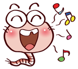 Kemun stamp of the hairy caterpillar sticker #11853330