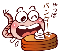 Kemun stamp of the hairy caterpillar sticker #11853340