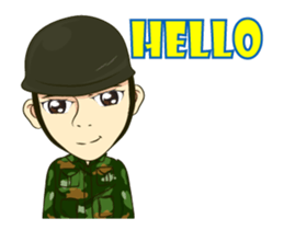 Police/Soldier Anime thailand v.Eng/Isan sticker #11854894