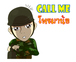 Police/Soldier Anime thailand v.Eng/Isan sticker #11854906