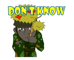 Police/Soldier Anime thailand v.Eng/Isan sticker #11854908