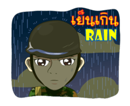 Police/Soldier Anime thailand v.Eng/Isan sticker #11854913