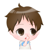 Animated! Question Boy sticker #11854945