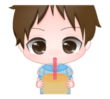 Animated! Question Boy by JTECH sticker #11854954