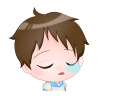 Animated! Question Boy sticker #11854965