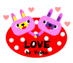 "YOKO" only name sticker No.2 sticker #11854983