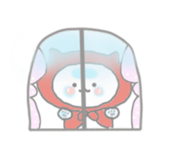Little red riding hood cat tamazukin sticker #11855103