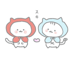 Little red riding hood cat tamazukin sticker #11855127