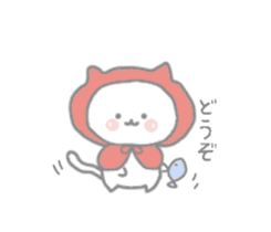 Little red riding hood cat tamazukin sticker #11855128